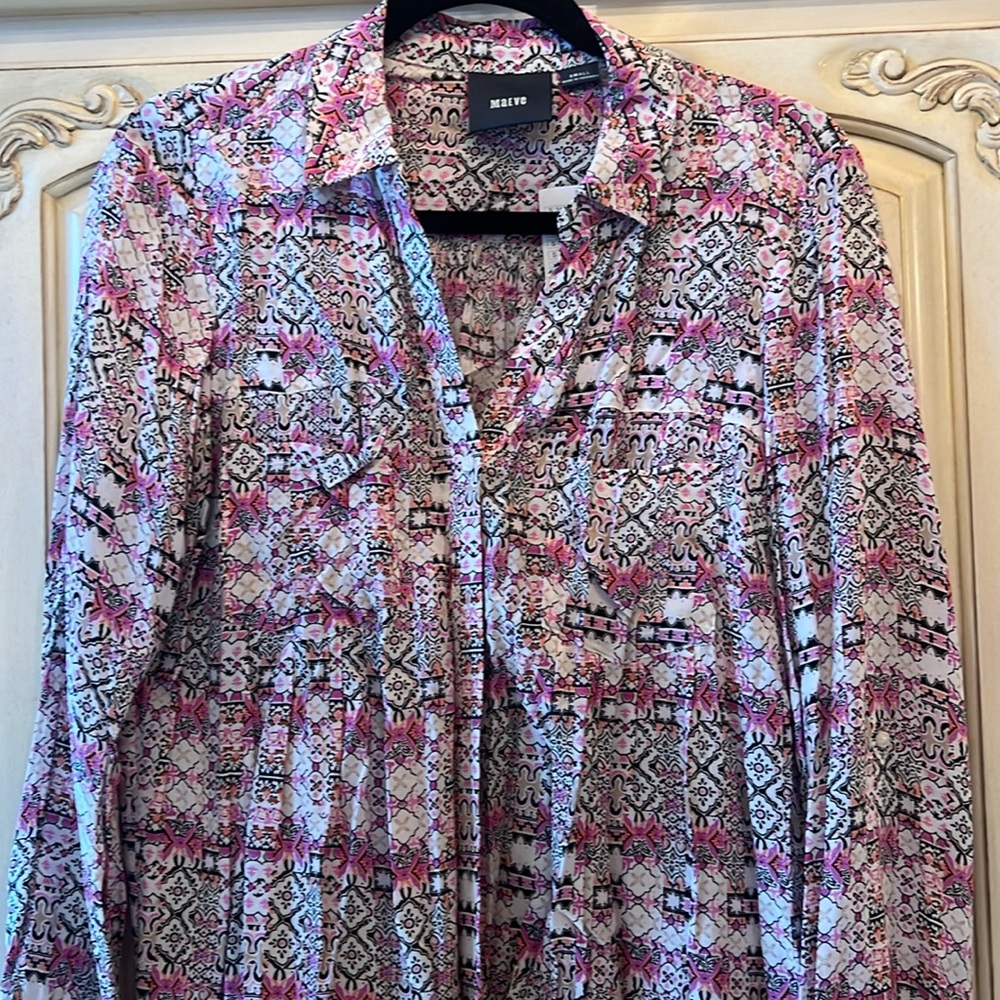 NWT Anthro Maeve button down sz S